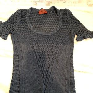 Blue knit Missoni top shirt size 42